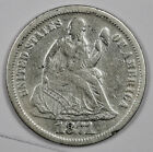 1871 Seated Liberty Dime.  VF.  185446