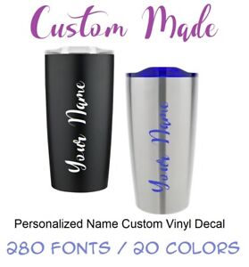 Personalized Name Custom Vinyl Decal For Your Tumbler Water Bottle Cup Sticker