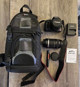 Canon EOS Rebel T1i 500D + EFS 55-250 mm Lens