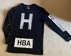Hood By Air (HBA) Classic Logo Long Sleeve Sweater Shirt Black Size XL