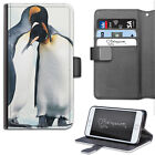 Two Penguin Cuddle Deluxe PU Leather Wallet Phone Case;Flip Case;Cover