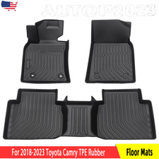Floor Mats Cargo Liners Carpets for 2018-2023 Toyota Camry All-Weather TPE 3pcs