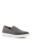 TO BOOT NEW YORK Mens Lavagna Gray Marius Round Toe Slip On Leather Sneakers 9.5
