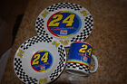 Collectible Trio NASCAR  #24 Jeff Gordon Ceramic Coffee MUG, BOWL, & PLATE TRIO