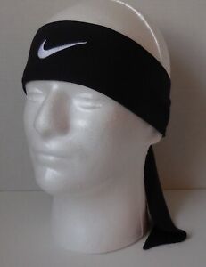 Nike Dri-Fit Head Tie Adult Unisex Black/White