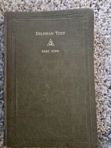 New ListingAntique Book Delphian Text 9 Delphian IX