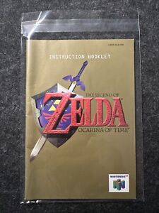 The Legend Of Zelda Ocarina Of Time N64 Instruction Booklet Manual  Authentic