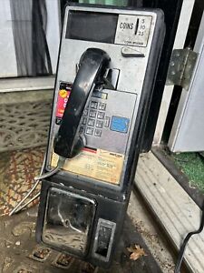 Vintage Phone Booth Payphone ￼Push Button Telephone GTE Frontier Verizon Coin