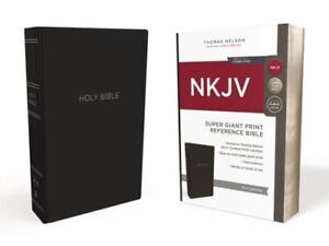 KJV Holy Bible, Super Giant Print Reference Bible : Black Leather-Look