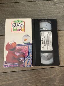 Sesame Street Elmo's World VHS 2000 Tape 3 Elmo Episodes for Children Kids Movie