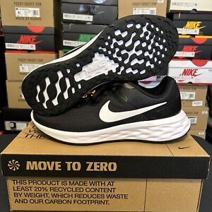 Men Nike Revolution 6 NN Running Walking Shoes Black/White DC3728 003 NEW