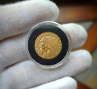 1915 US $5 Gold Indian Head Half Eagle coin *High Grade* in capsule