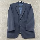 VTG Wool Blazer Mens 40 Blue Pinstripe Fine Worsted Suit Jacket Sport Coat 60s