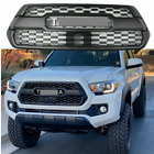Front Bumper Grill With Accessories For 2016-2023 Tacoma Matte Black ABS (For: 2023 Toyota Tacoma)