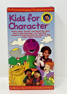 Kids for Character (VHS, 1996) Barney Babar Lamb Chop Gullah Gullah Island