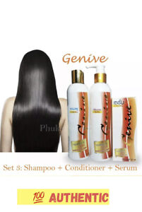 Genive Shampoo Conditioner Serum Long Hair Fast Growth x 3 Times Faster (3pack)