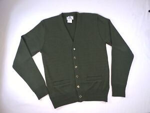 VF Imagewear Men's Cardigan Sweater Army Green Park Ranger Uniform Size Small