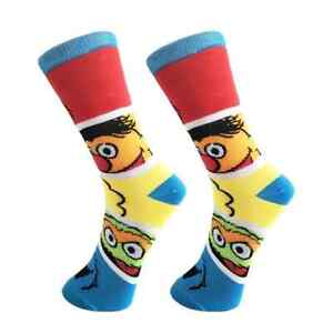 New Socks, SS: Elmo Ernie BB Oscar CM Cartoon Crazy Novelty dress tube socks