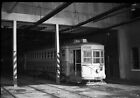 1940s PSCT New Jersey Trolley #2735 in Car Barn ORIGINAL PHOTO NEGATIVE-Railroad