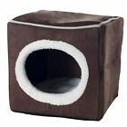 Cat Bed Hide Out Cube 13 x 12 Inch Removable Pillow Makes Cat Feel Safe Cozy