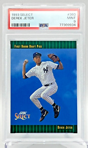 1993 Select 1st Round Draft Pick RC 360 Derek Jeter NY Yankees MINT PSA 9