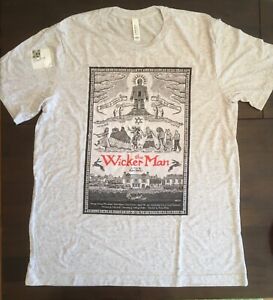 The Wicker Man folk horror movie tri-blend LARGE size T-shirt - Christopher Lee!