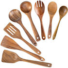 Kitchen Utensil Set Wooden Cook Tool 8 Pieces Wooden Spoons for Cooking Nonstick