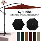 9ft Patio Umbrella Canopy Top Cover Replacement Fits 6/8 Ribs (Canopy Only)