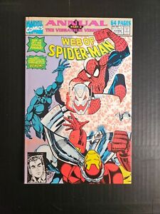 WEB OF SPIDER-MAN ANNUAL # 7  BLACK PANTHER  MARVEL  1991