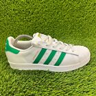 Adidas Superstar Womens Size 7.5 White Green Athletic Shoes Sneakers BY3722
