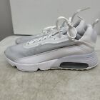Nike Air Max 2090 Running Shoes White Wolf Grey BV9977-100 Mens Size 10.5 New