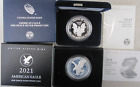 2021-W Set of Two US Mint $1 American Proof Silver Eagles ~ Types I and II Coins