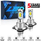H7 LED Headlight Bulbs Kit High / Low Beam 6500K Super Bright White Lights 2x (For: 2017 Ford Fusion)
