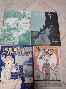 AMAZING Antique 1920s era lot of sheet music!! Very Good Condition!!
