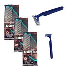 30X Disposable Razors Twin Blades Hair Removal Trimmer Shaver Men Women Blue New