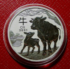 2021 Australia Lunar Ox  $1 Coin 1 oz.9999 Silver-Perth Mint Series 3 in Capsule