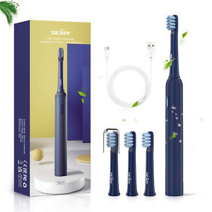 Electric Toothbrush Rechargeable With 4 Brush Heads for Adults and Kids