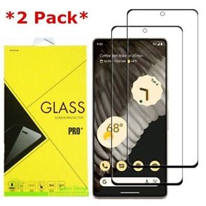 2Pack Full Cover Tempered Glass Screen Protector For Google Pixel 7 / 7 Pro / 7a