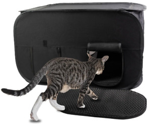 Pexter Cat Litter Box Enclosure - Discreet and Hidden - Kitty Litter Trap Design