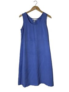Fresh Produce Womens Dress Sleeveless Shift Sundress Blue Size Large