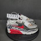 Nike Air Max 90 Tunnel Walk Shoes Womens Sz 6 White Red Sneakers Trainers