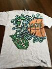 Vintage Graphic Print Hip Hop Tulane Basketball T Shirt 2xl Heavy weight Y2K