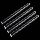 Prasacco 4 Pieces Acrylic Clay Roller, 6.5 X 0.5 Inch Polymer Clay Rod Clear