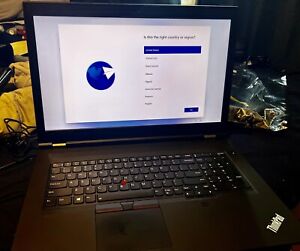 Lenovo ThinkPad P17 Gen 1 Laptop: Core i7-10750H 32 Gb Ram, 1 TB SSD Used
