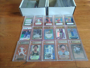 49 graded encased sports cards lot every card is 1/1 or graded 9 9.5 10 BGS PSA