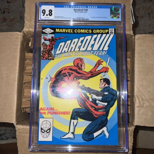 Daredevil #183 CGC 9.8 WHITE pages 1st meeting with Punisher ID