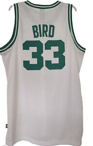 Reebok Larry Bird Hardwood Classic Vintage #33 Boston Celtics Home Jersey  L