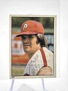 1981 Topps Stickers Pete Rose Baseball Card #200 NM-Mint FREE SHIPPING