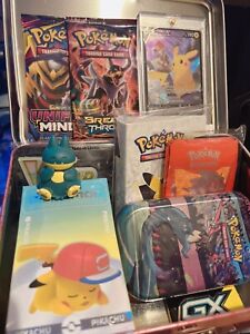 Pokémon GIft Box Card Lot includes Sealed Booster Packs+Ultra Rare Card