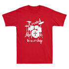 Drum Drummer Music Created To Worship Religious Christian Vintage Men's T-Shirt